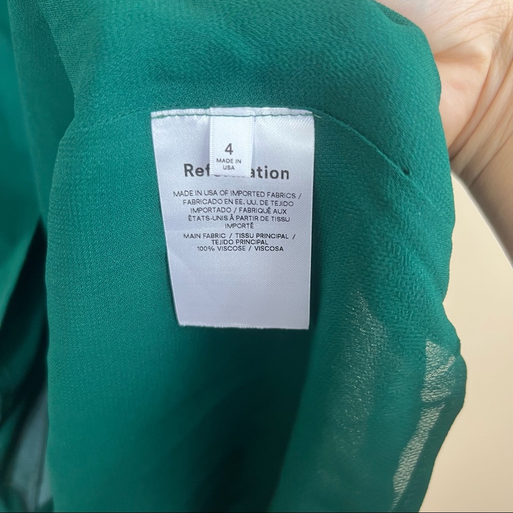 Reformation Archie Dress in Emerald - Picture 5 of 8